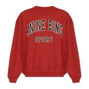 Anine Bing Sweatshirt med logotyp Red, Dam