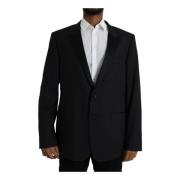 Dolce & Gabbana Blå Martini Slim Fit Blazer Blue, Herr