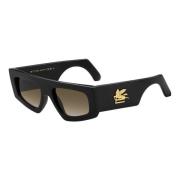 Etro Svart/brun solglasögon Black, Unisex