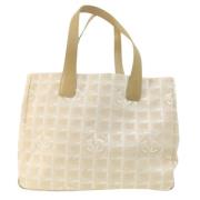 Chanel Vintage Pre-owned Tyg totevskor Beige, Dam