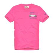 MC2 Saint Barth Casual T-shirt för män Pink, Herr