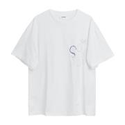 Soulland Avslappnad Tryckt T-shirt White, Unisex