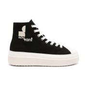 Isabel Marant Logo High-Top Sneakers Black, Dam