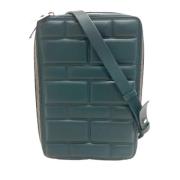 Bottega Veneta Vintage Pre-owned Laeder axelremsvskor Green, Dam