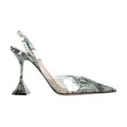 Amina Muaddi Ormtryck Slingback Klackar Multicolor, Dam