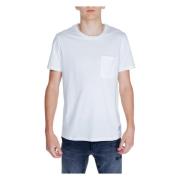 Peuterey Herr T-shirt Vår/Sommar Kollektion White, Herr