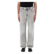 Haikure Logan Wide-Leg Denim Jeans Gray, Herr