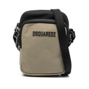 Dsquared2 Logo Crossbody Väska Beige/Svart Beige, Herr