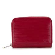 Louis Vuitton Vintage Pre-owned Laeder plnbcker Red, Dam