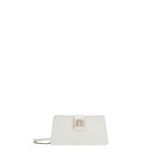 Furla Mini Väska 1927 Arch Logo Stängning White, Dam