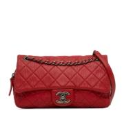 Chanel Vintage Pre-owned Laeder crossbodyvskor Red, Dam