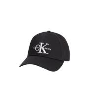 Calvin Klein Monogram Baseball Cap - Stilren och Bekväm Black, Herr