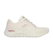 Skechers Beqväm Vegan Mesh Sneaker Beige, Dam