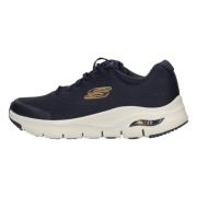 Skechers Sportig Walking Sneaker med Arch Fit Blue, Herr