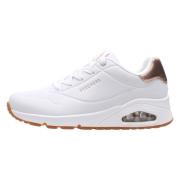 Skechers Svart Eco-Läder Sneaker för Kvinnor White, Dam