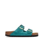 Birkenstock Klassisk Lädersandal Blue, Dam