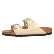 Birkenstock Klassisk Lädersandal Yellow, Dam