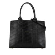 Balenciaga Vintage Pre-owned Laeder totevskor Black, Dam