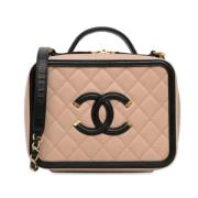 Chanel Vintage Pre-owned Laeder handvskor Beige, Dam