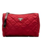 Prada Vintage Pre-owned Tyg prada-vskor Red, Dam