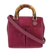 Gucci Vintage Pre-owned Tyg gucci-vskor Red, Dam