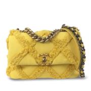 Chanel Vintage Pre-owned Canvas chanel-vskor Yellow, Dam