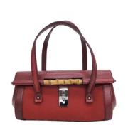 Gucci Vintage Pre-owned Tyg gucci-vskor Red, Dam