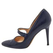 Manolo Blahnik Pre-owned Pre-owned Laeder klackskor Blue, Dam