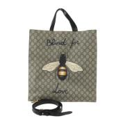 Gucci Vintage Pre-owned Canvas totevskor Beige, Dam