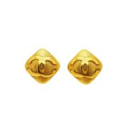 Chanel Vintage Pre-owned Metall chanel-smycken Yellow, Dam