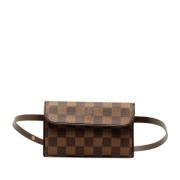 Louis Vuitton Vintage Pre-owned Canvas crossbodyvskor Brown, Dam