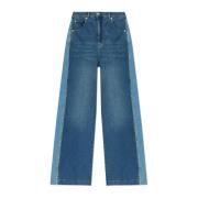 Munthe Jeans med logotyp Blue, Dam