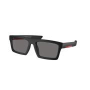 Prada Solglasögon Linea Rossa PS 02Zsu Black, Herr