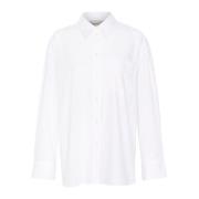 Gestuz Klassisk Oversize Skjorta Ljus Vit White, Dam