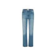 Fabienne Chapot Broderad Hjärta Straight Leg Jeans Blue, Dam