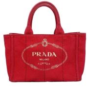 Prada Vintage Pre-owned Laeder prada-vskor Red, Dam