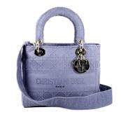 Dior Vintage Pre-owned Bomull handvskor Purple, Dam