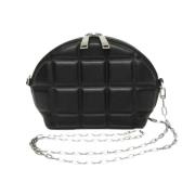 Bottega Veneta Vintage Pre-owned Laeder axelremsvskor Black, Dam