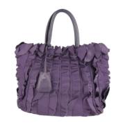 Prada Vintage Pre-owned Tyg prada-vskor Purple, Dam