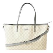 Gucci Vintage Pre-owned Canvas totevskor Beige, Dam