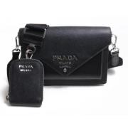 Prada Vintage Pre-owned Tyg prada-vskor Black, Dam