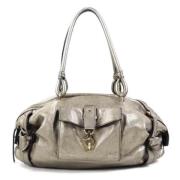 Salvatore Ferragamo Pre-owned Pre-owned Tyg handvskor Gray, Dam