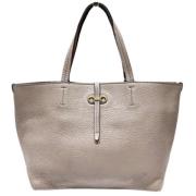 Salvatore Ferragamo Pre-owned Pre-owned Tyg totevskor Beige, Dam