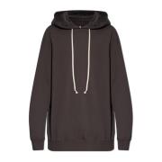 Rick Owens Huvtröja Sweatshirt Brown, Herr