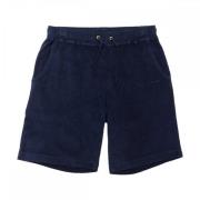 Edmmond Studios Mjuk Terry Shorts Plain Blue, Herr