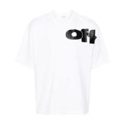 Off White Stiliga T-shirts och Polos White, Herr