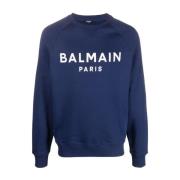 Balmain Hoodies Blue, Herr