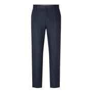 Selected Homme Blå Chino Byxor Linne Navy Blue, Herr