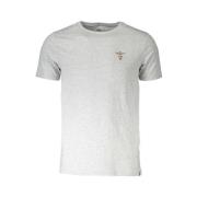 Aeronautica Militare Logo Rund Hals T-shirt Gray, Herr