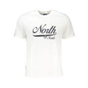 North Sails Tryck Logo Rund Hals T-shirt White, Herr